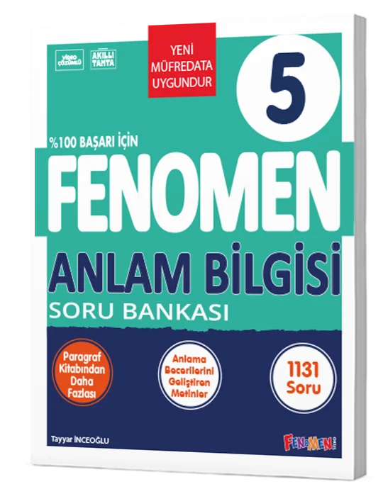 Fenomen Okul Yayınları 5. Sınıf Anlam Bilgisi Soru Bankası