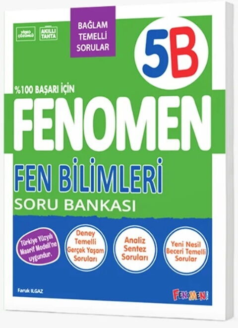 Fenomen Okul Yayınları 5. Sınıf Fen Bilimleri B Soru Bankası