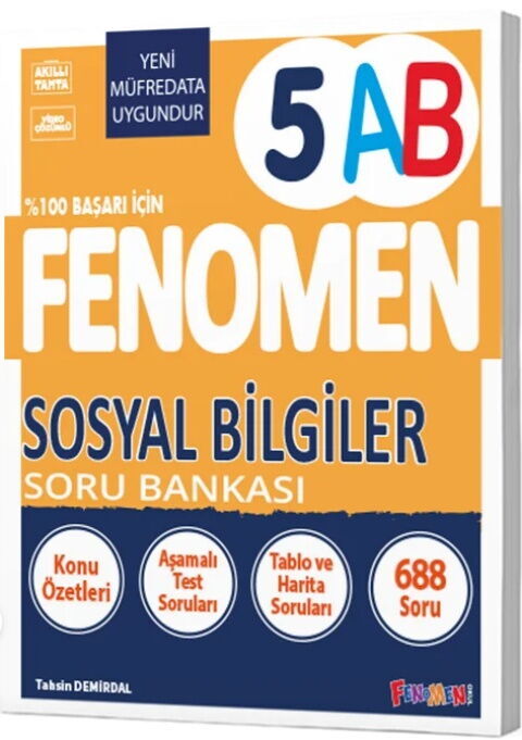 Fenomen Okul Yayınları 5. Sınıf  Sosyal Bilgiler Soru Bankası