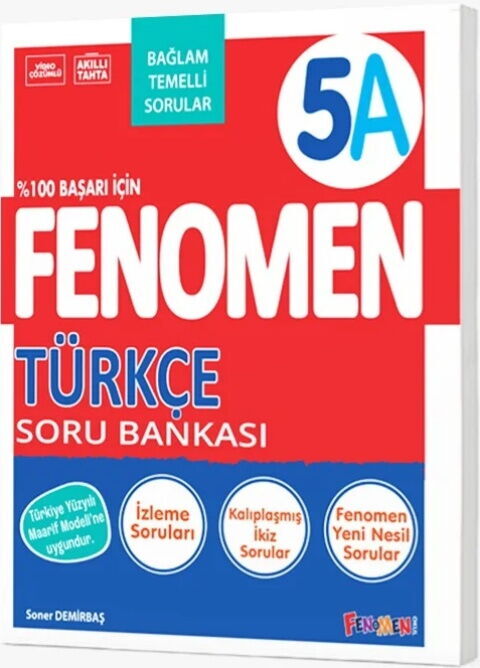 Fenomen Okul Yayınları 5. Sınıf Türkçe A Soru Bankası