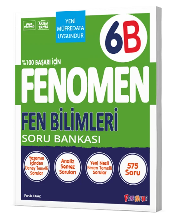Fenomen Okul Yayınları 6. Sınıf Fen Bilimleri B Soru Bankası