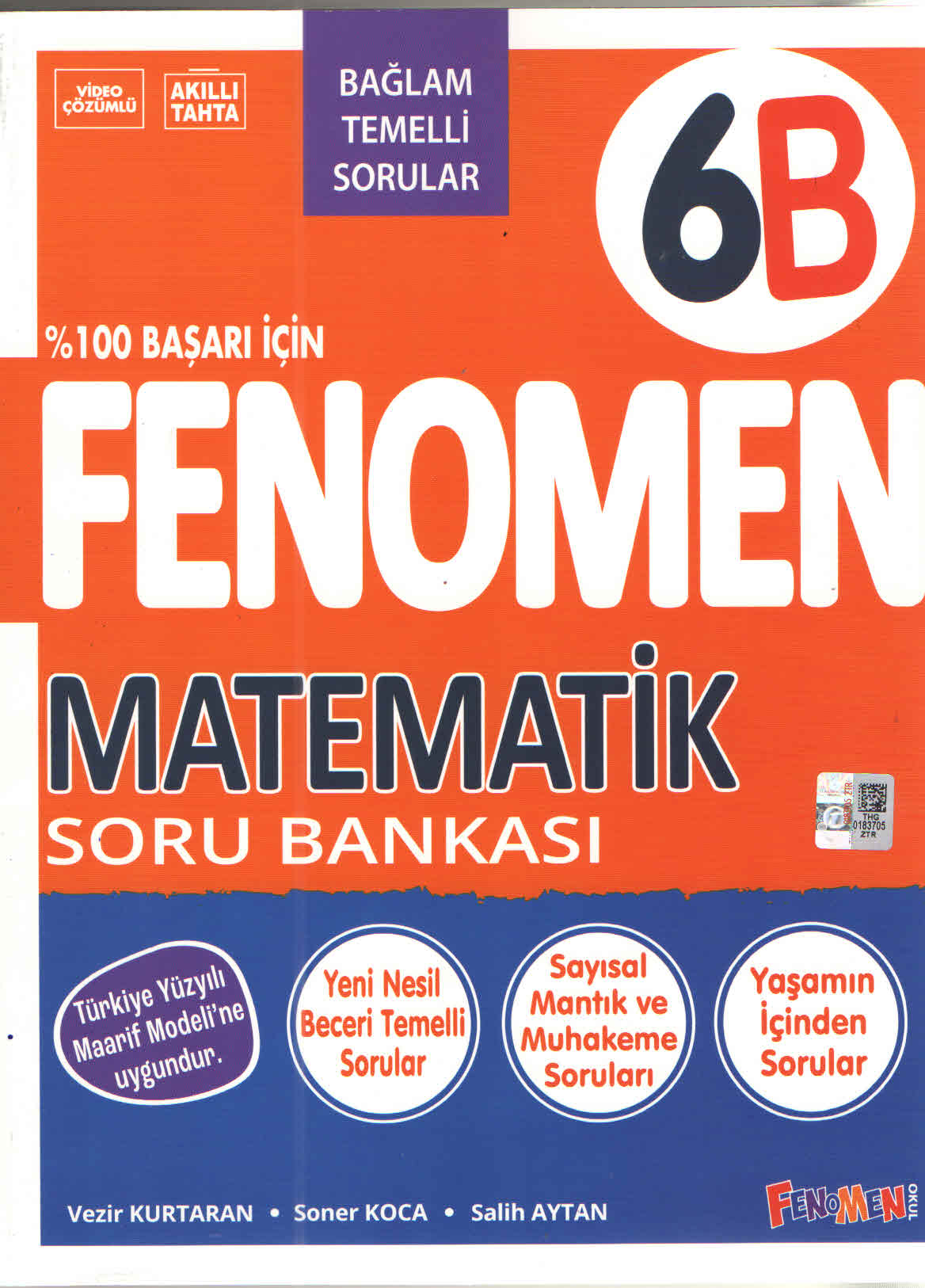 Fenomen Okul Yayınları 6. Sınıf Matematik B Soru Bankası