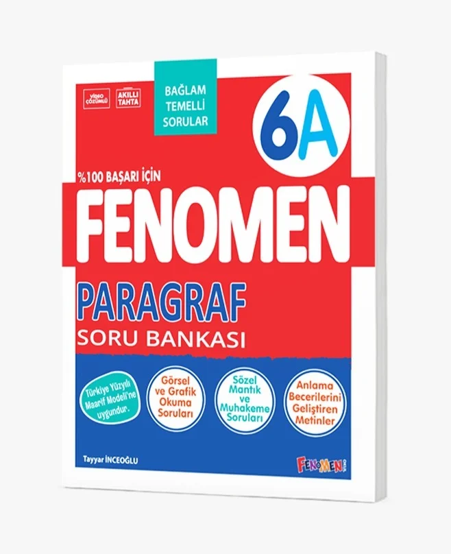 Fenomen Okul Yayınları 6. Sınıf Paragraf A Soru Bankası