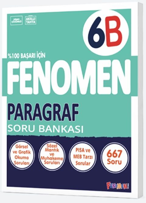 Fenomen Okul Yayınları 6. Sınıf Paragraf B Soru Bankası