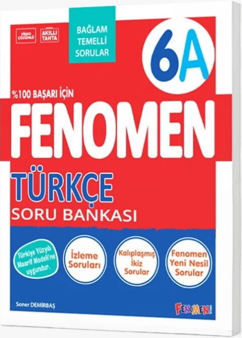 Fenomen Okul Yayınları 6. Sınıf Türkçe A Soru Bankası