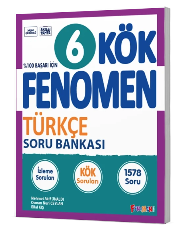 Fenomen Okul Yayınları 6. Sınıf Türkçe Kök Soru Bankası