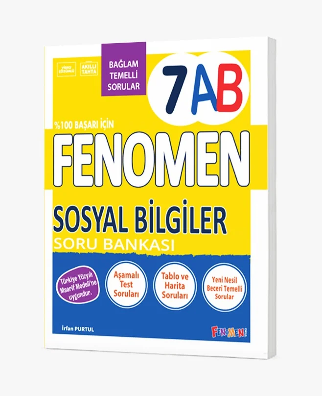 Fenomen Okul Yayınları 7. Sınıf Sosyal Bilgiler A ve B Soru Bankası