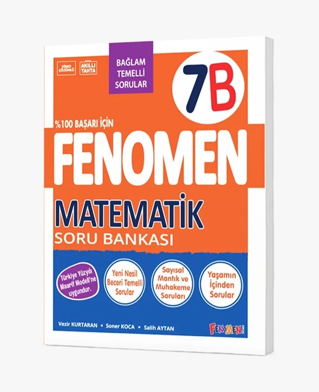 Fenomen Okul Yayınları 7. Sınıf Matematik B Soru Bankası