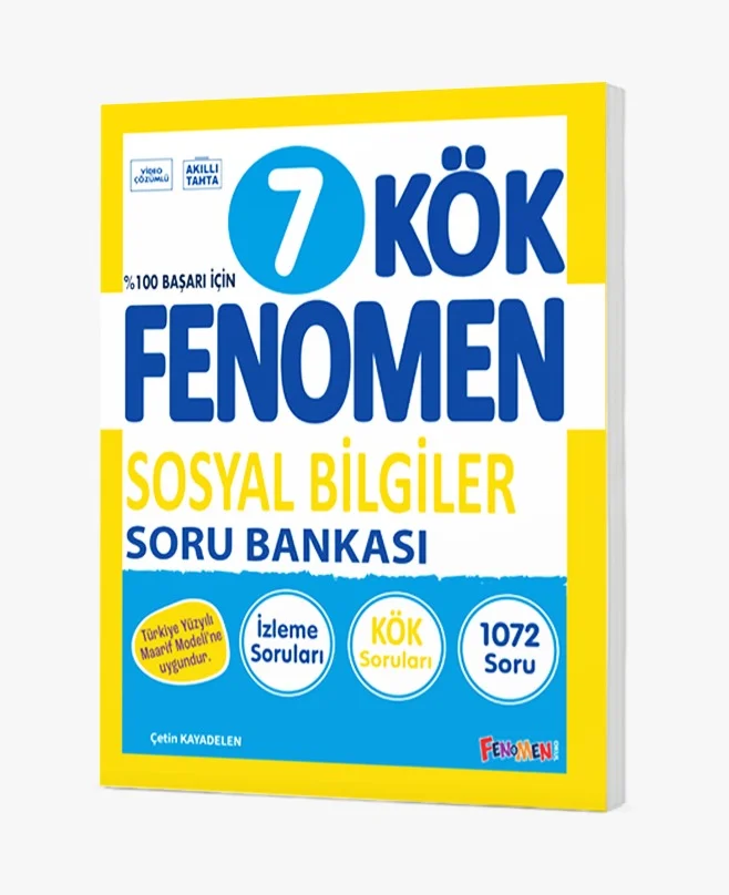 Fenomen Okul Yayınları 7. Sınıf Sosyal Bilgiler KÖK Soru Bankası