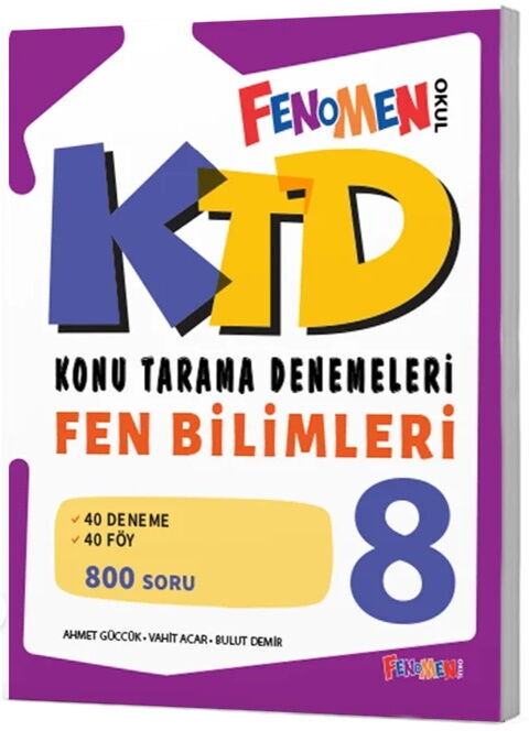 Fenomen Okul Yayınları LGS 8. Sınıf Fen Bilimleri Konu Tarama Denemeleri
