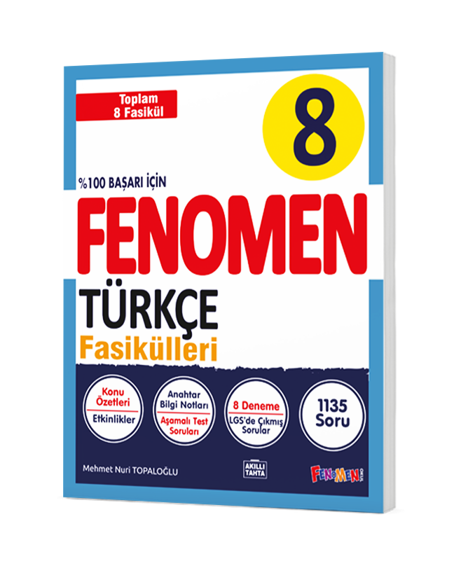 Fenomen Okul Yayınları Lgs 8. Sınıf  Türkçe Fasikül Seti (12345678. Sayılar)