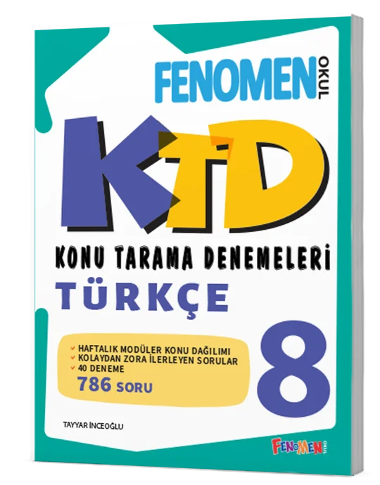 Fenomen Okul Yayınları LGS 8. Sınıf Türkçe Konu Tarama Denemeleri