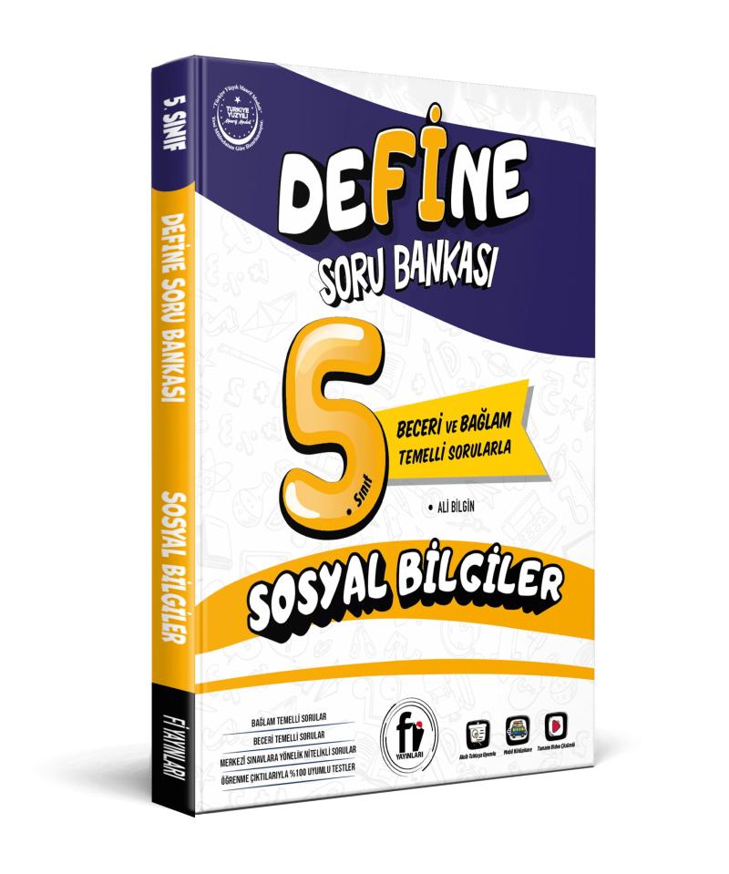 Fi Yayınları 5. Sınıf Define Sosyal Bilgiler Soru Bankası