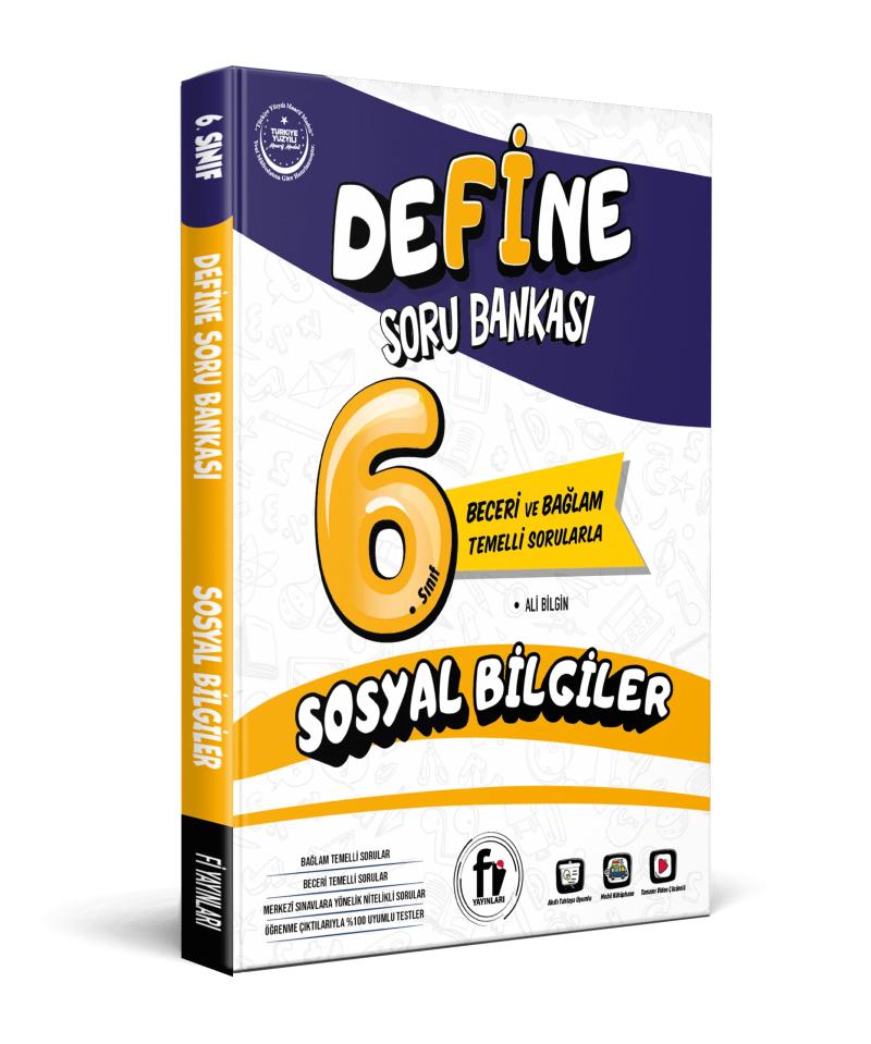 Fi Yayınları 6. Sınıf Define Sosyal Bilgiler Soru Bankası