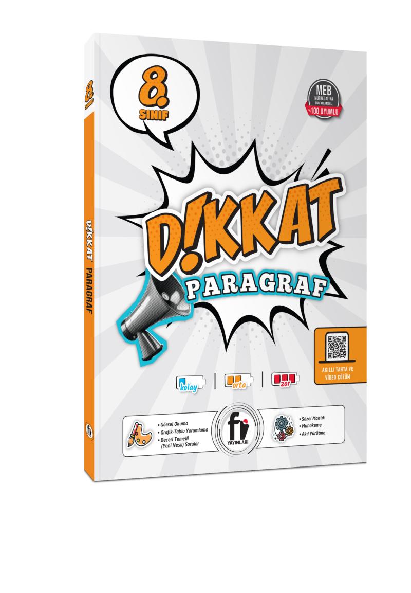 Fi Yayınları LGS 8. Sınıf Dikkat Paragraf Soru Bankası