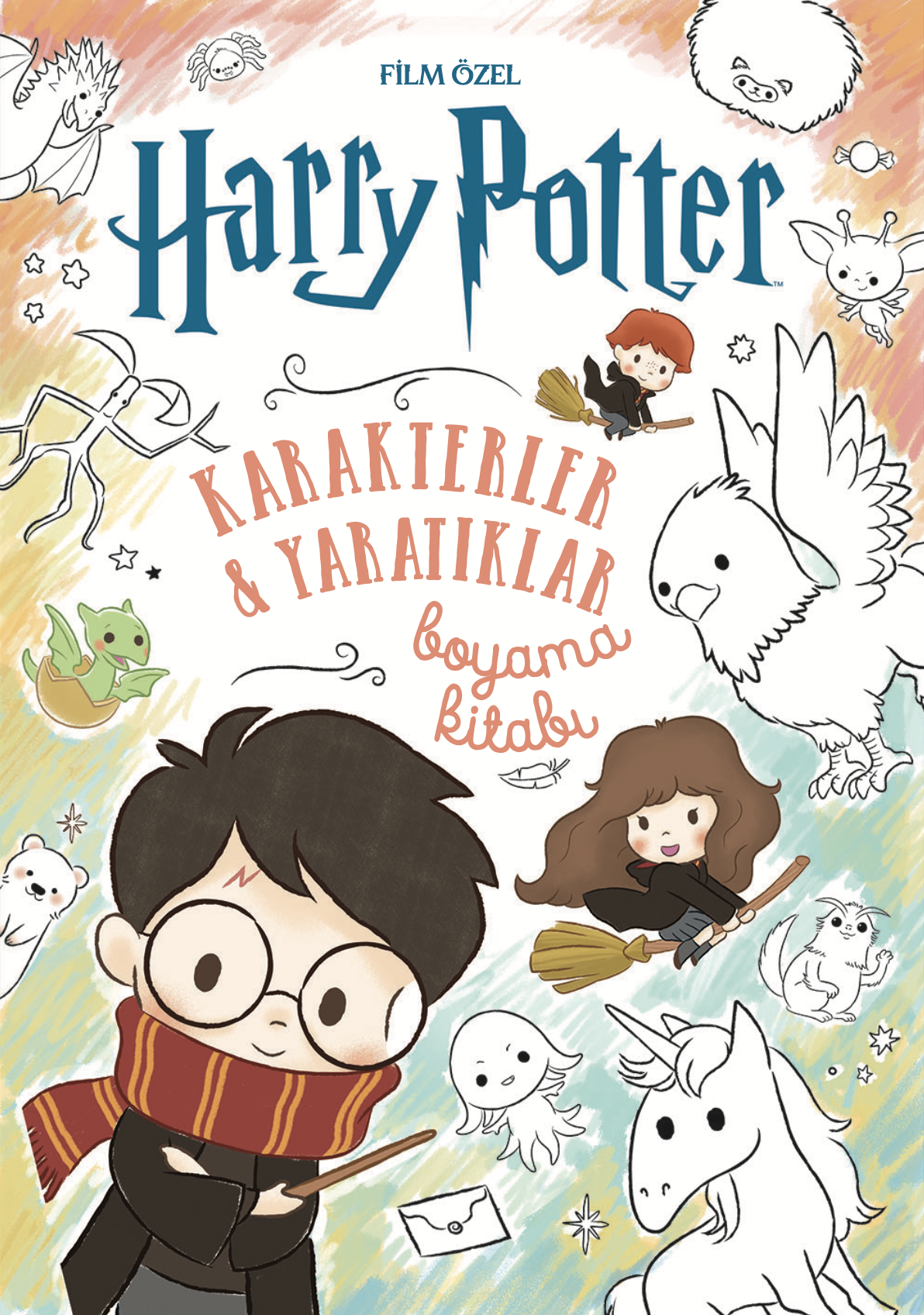 Film Özel Harry Potter Karakterler Ve Yaratıklar Boyama Kitabı