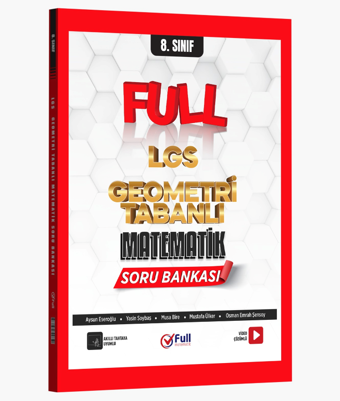 Full Matematik LGS 8. Sınıf Geometri Tabanlı Matematik Soru Bankası