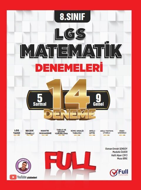 Full Matematik LGS 8. Sınıf  Matematik 14 Branş Denemeleri