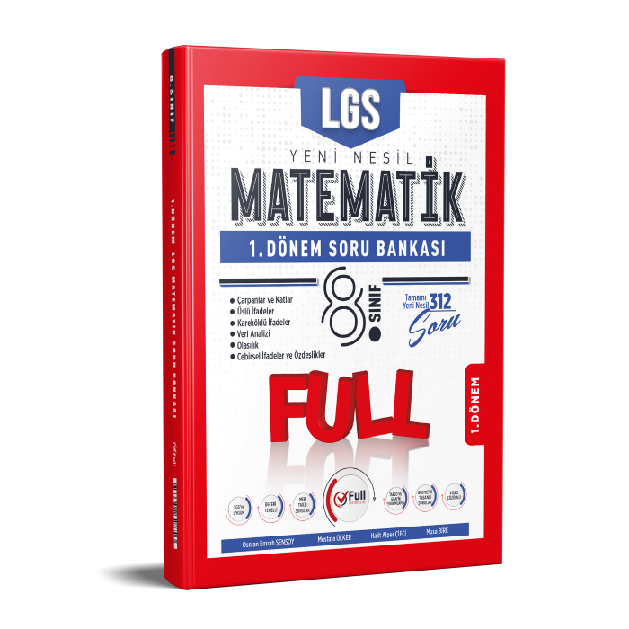 Full Matematik Yayınları LGS 8. Sınıf  Matematik 1. Dönem Soru Bankası