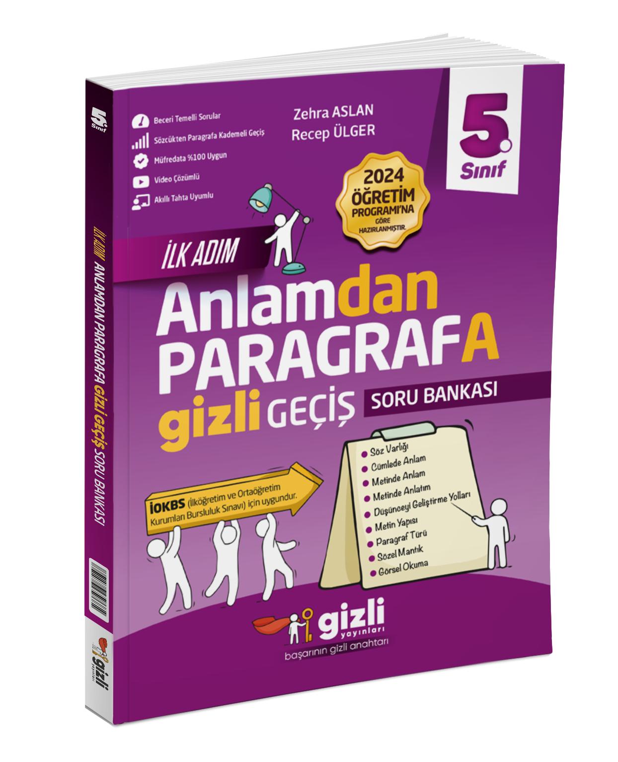 Gizli Yayınları 5. Sınıf Anlamdan Paragrafa Gizli Geçiş 