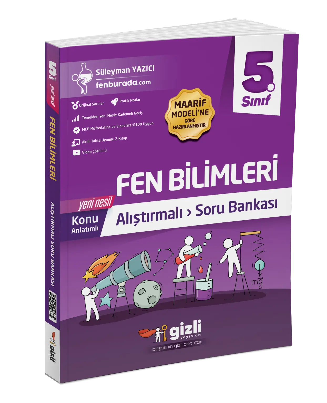 Gizli Yayınları 5. Sınıf Fen Bilimleri Alıştırmalı Soru Bankası