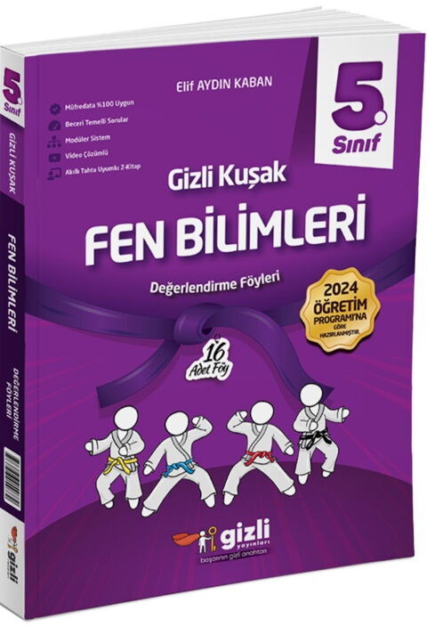 Gizli Yayınları 5. Sınıf Fen Bilimleri Gizli Kuşak Değerlendirme Föyleri
