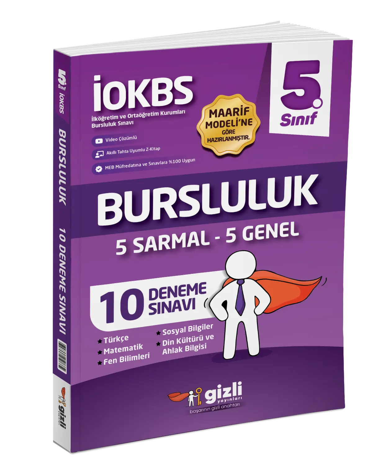 Gizli Yayınları 5. Sınıf İOKBS Bursluluk 10 Deneme Sınavı