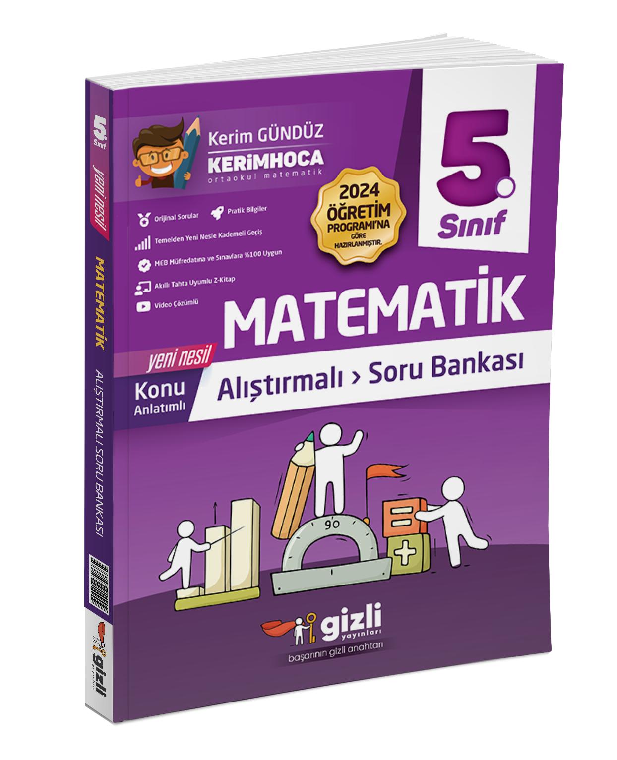 Gizli Yayınları 5. Sınıf Matematik Alıştırmalı Soru Bankası