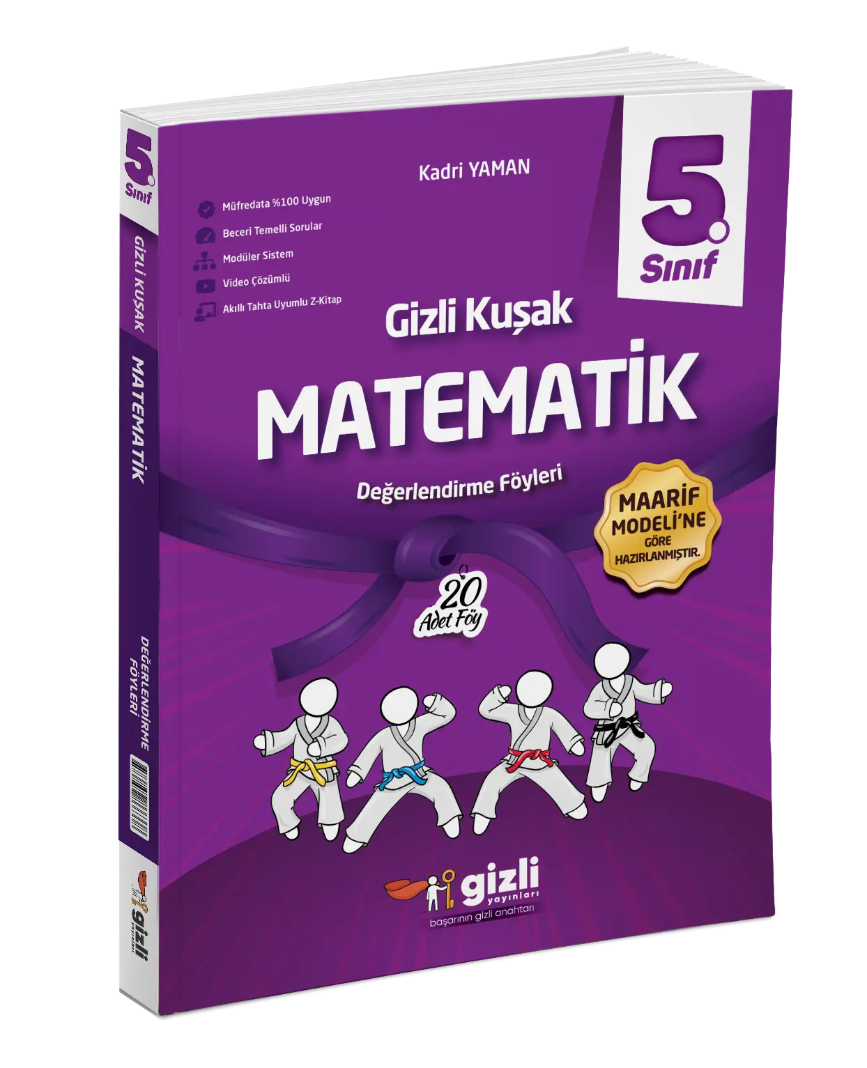 Gizli Yayınları 5. Sınıf Matematik Gizli Kuşak Değerlendirme Föyleri