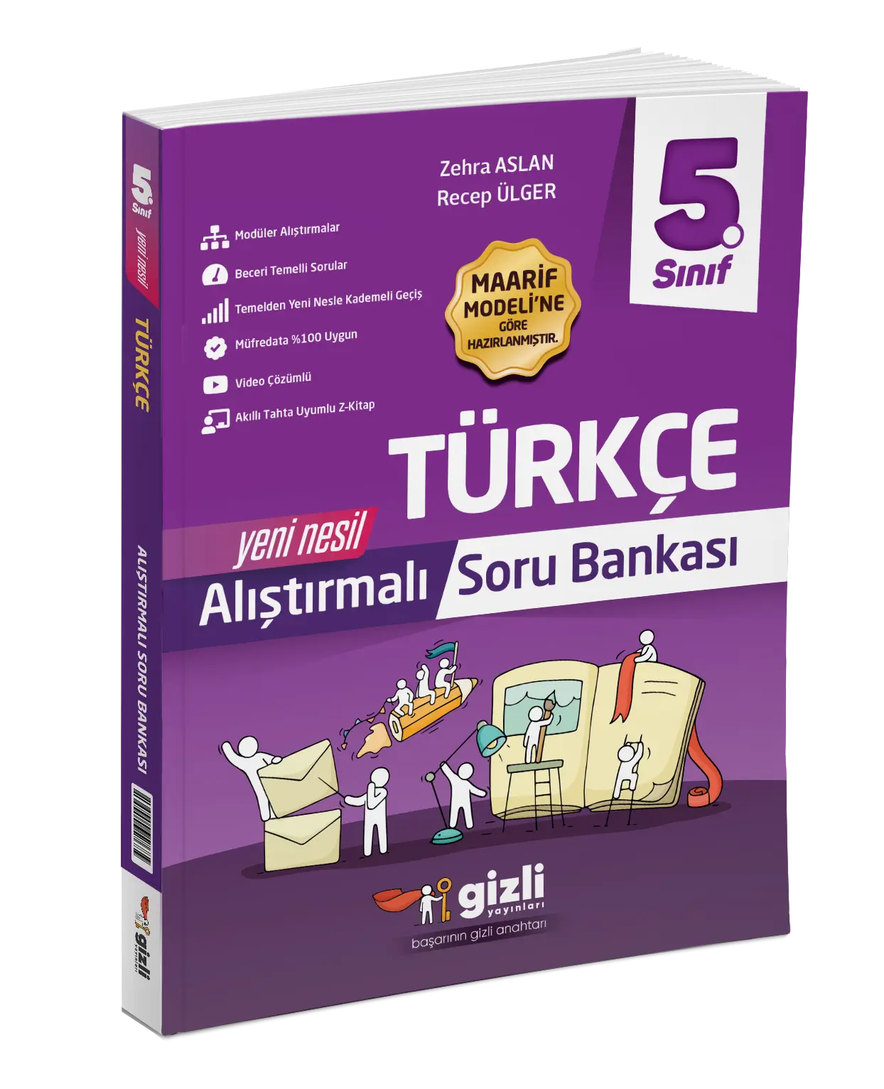 Gizli Yayınları 5. Sınıf Türkçe Alıştırmalı Soru Bankası