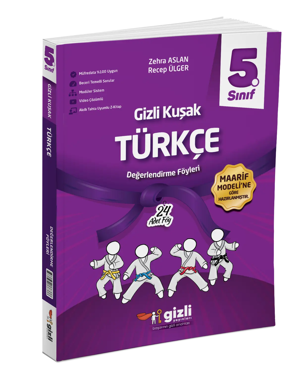 Gizli Yayınları 5. Sınıf Türkçe Gizli Kuşak Değerlendirme Föyleri