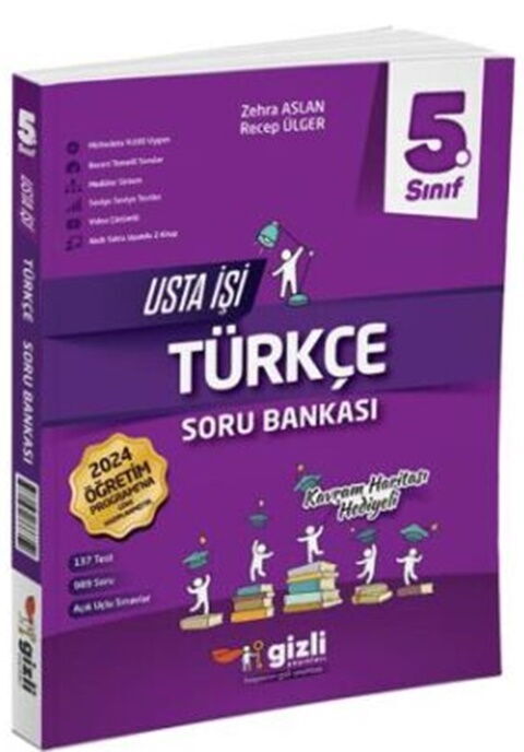 Gizli Yayınları 5. Sınıf Türkçe Usta İşi Soru Bankası Kavram Haritası