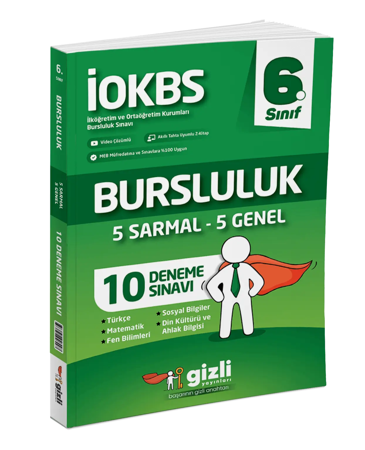 Gizli Yayınları 6. Sınıf İOKBS Bursluluk 10 Deneme Sınavı