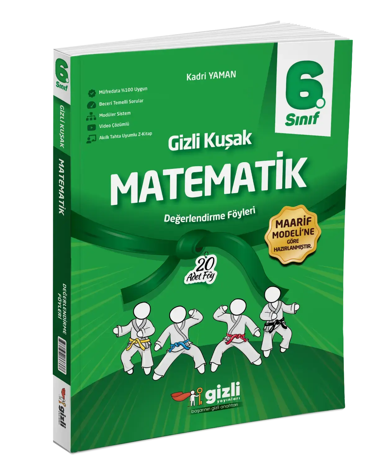 Gizli Yayınları 6. Sınıf Matematik Gizli Kuşak Değerlendirme Föyleri