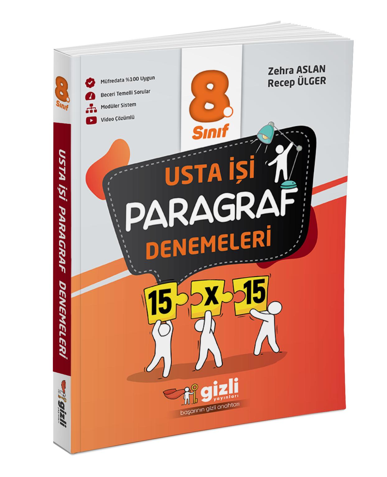 Gizli Yayınları LGS 8. Sınıf  Usta İşi Paragraf Denemeleri