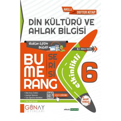 Günay Yayınları 6. Sınıf Bumerang Etkinlikli Din Kültürü ve Ahlak Bilgisi