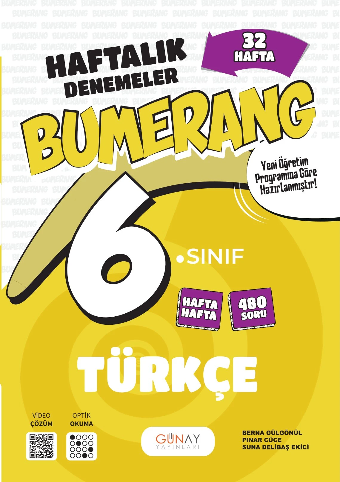 Günay Yayınları 6. Sınıf Türkçe Bumerang Konu Konu 32 Haftalık Denemeler