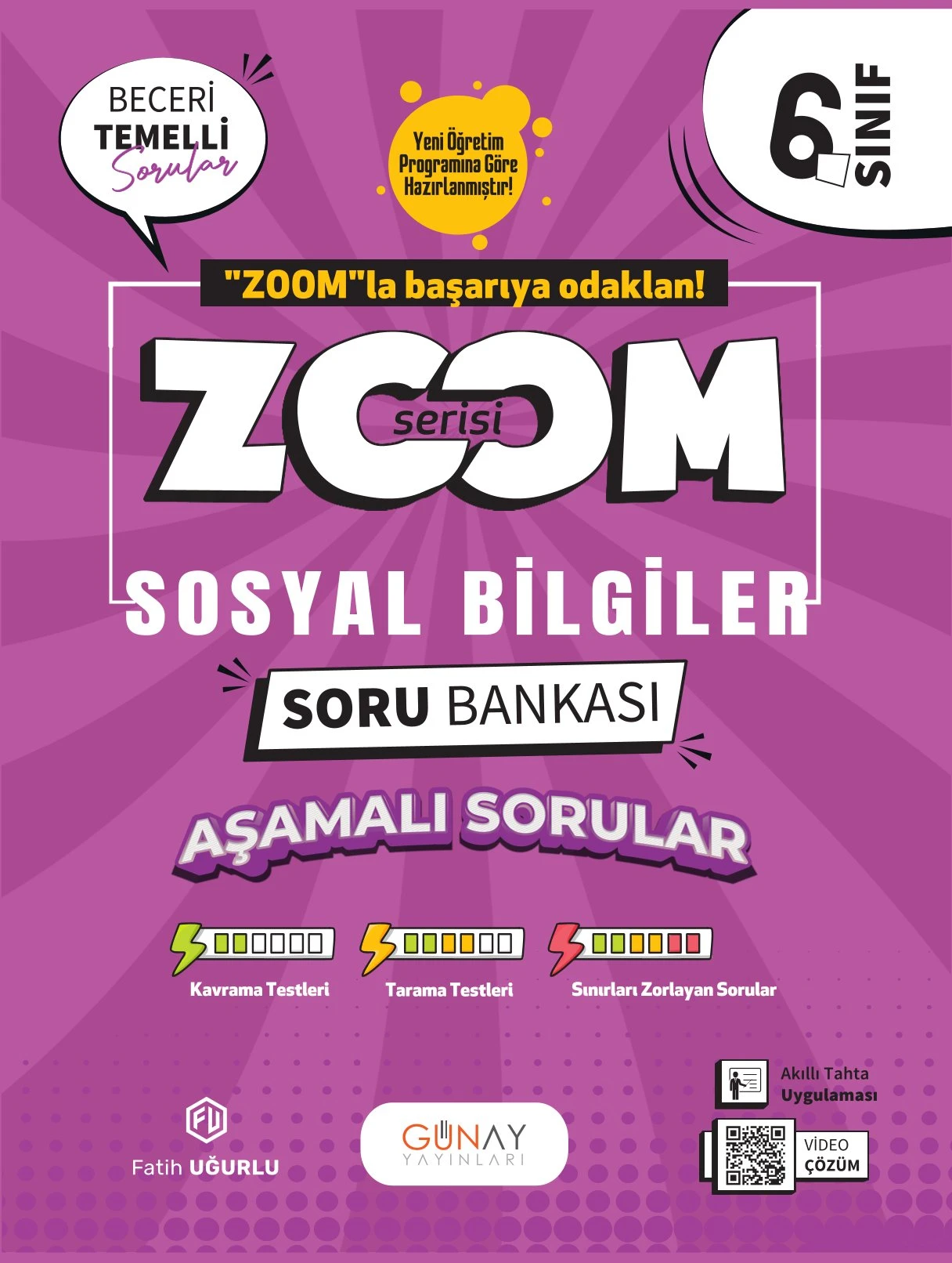 Günay Yayınları 6. Sınıf ZOOM Serisi Sosyal Bilgiler Soru Bankası