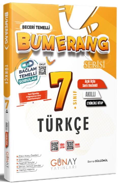 Günay Yayınları 7. Sınıf Bumerang Serisi Türkçe Etkinlikli Kitap