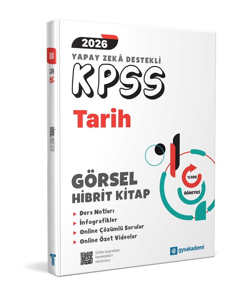 GYS Akademi 2026 KPSS Yapay Zeka Destekli Tarih Görsel Hibrit Kitap