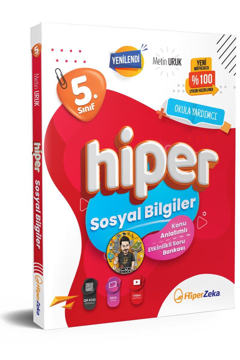 Hiper Zeka 5. Sınıf Sosyal Bilgiler Konu Anlatımlı & Soru Bankası