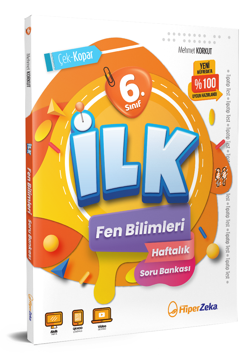 Hiper Zeka 6. Sınıf İLK Fen Bilimleri Haftalık Soru Bankası