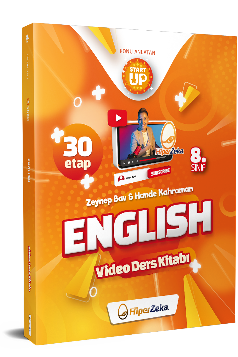 Hiper Zeka LGS 8. Sınıf Start Up English Konu Anlatan Video Ders Kitabı