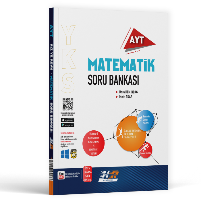 Hız Ve Renk Yayınları AYT Matematik Soru Bankası