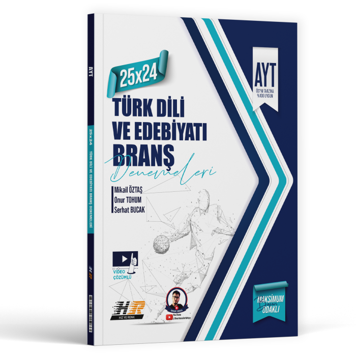 Hız Ve Renk Yayınları Ayt Türk Dili Ve Edebiyatı 25*24 Deneme