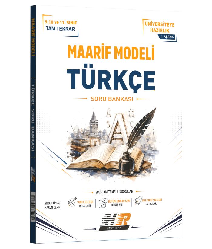 Hız ve Renk Yayınları Türkçe Maarif Modeli 1. Aşama Soru Bankası