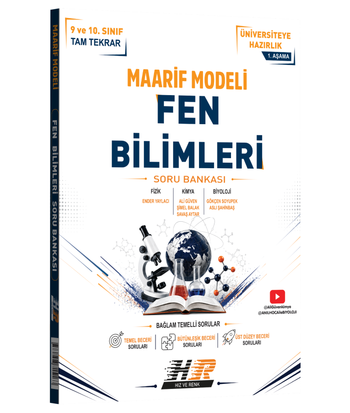 Hız ve Renk Yayınları TYT Fen Bilimleri Maarif Modeli Soru Bankası