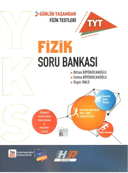 Hız Ve Renk Yayınları Tyt Fizik Soru Bankası