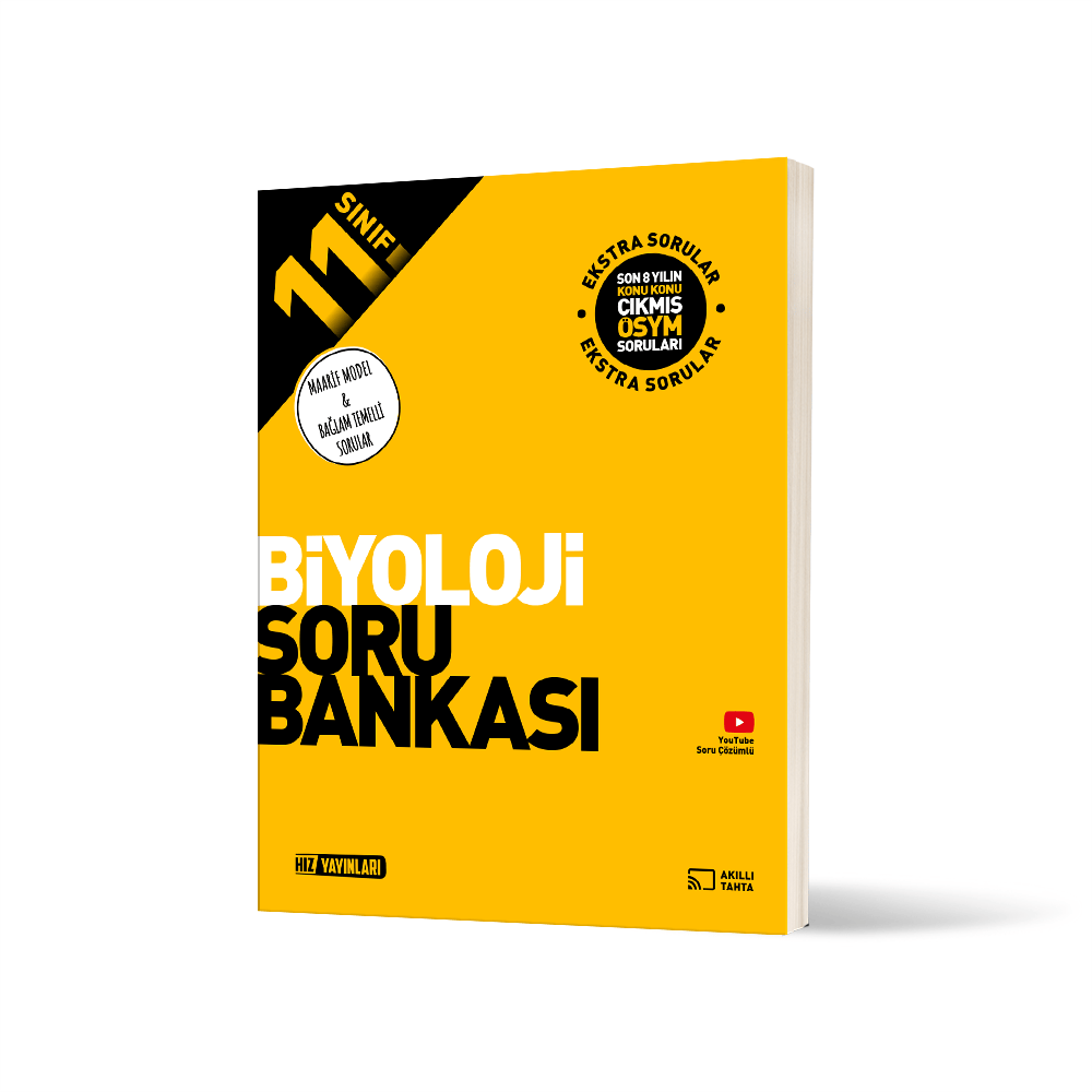 Hız Yayınları 11. Sınıf Biyoloji Soru Bankası
