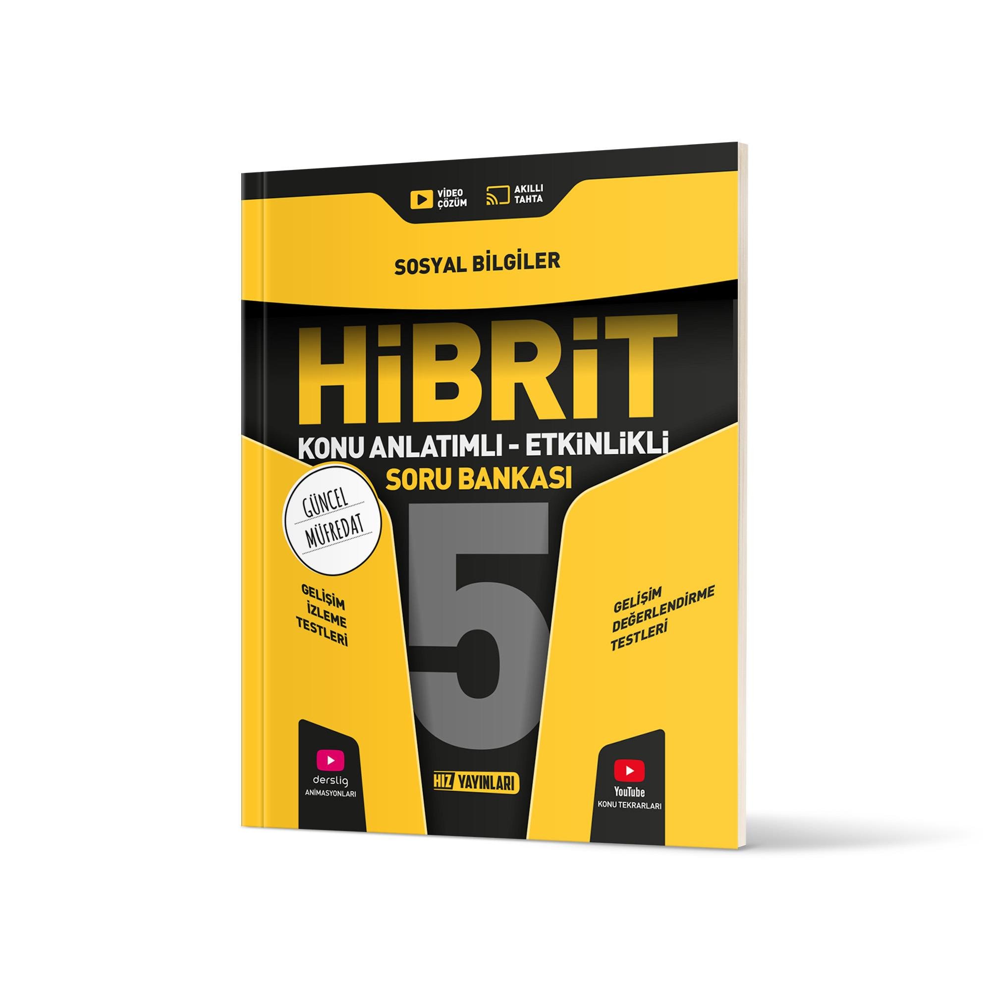 Hız Yayınları 5. Sınıf HİBRİT Sosyal Bilgiler Soru Bankası